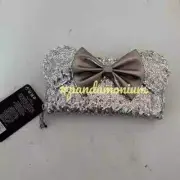 Loungefly Disney Silver Sequin Wallet New