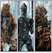 Star Wars limited art print: Mondo "Bounty Hunters" by Ken Taylor LE 425 all 6!