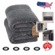 Ultra Absorbent Jumbo Bath Sheets Set of 2, 35" x 70" - Cool Grey Luxury Towels