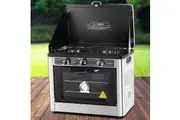 Devanti Portable Gas Oven LPG Silver