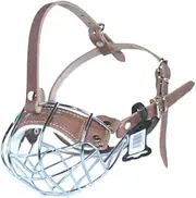 L&J Pets Uk Metal Basket Muzzle for French Bulldog | Basket Muzzle for Frenchies Strong Metal muzzle