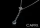 『CAPRI』精鍍白K金鑲CZ鑽 項鍊 (6折)