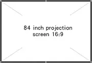 Projection Screens Wall Mounted Projection Soft Screen Foldable Outdoor Camping Entertainment Movie Screen High-Definition Smart Home(84 inch)