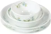 [CORELLE] CP-8943 Daily Fairy Flora 5-Piece Set, Medium Plate, Deep Plate, Medium Bowl, Small Bowl, Variable Bowl, Break-Resistant, Lightweight, Microwave Safe, Oven Safe, Dishwasher Safe