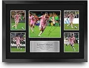 HWC Trading FR A3 Lionel Messi Inter Miami Printed Memorabilia Signed Autograph Photograph Display for Football Fans and Supporters - A3 Framed