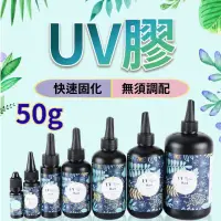 在飛比找momo購物網優惠-【威富登】台灣現貨 UV膠 50g UV膠水 水晶滴膠 固化