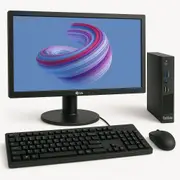Lenovo M93p Tiny Full Desktop PC i5-4570T 8GB RAM 128GB SSD W10P + 24" Monitor - Refurbished