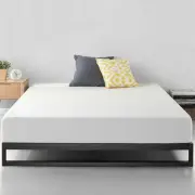 Zinus Trisha Queen Size Metal Bed Frame Mattress Base Wood Slat Wooden Platform
