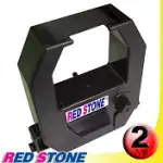 RED STONE FOR AMANO EX-3200．VEPTEX 895/900電子式打卡鐘色帶組(1組2入)黑色