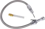 RAYWE Transmission Dipstick Stainless Braided Firewall Flexible Dipstick TH350 TH-400 700R4 Tranny SBC BBC Trans Replacement for Chevy GM