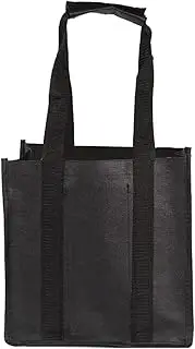 LeoLeoyy 6 Bottle Wine Carrier Tote | Reusable Wine Holder Bag | Secure Wine Bags Travel, Wine Bottle Holder Convenient for Outdoor Activities for Transporting