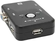 USB 2.0 KVM Switch, Multipurpose Switcher Plug and Play for 2000