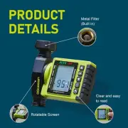 GOGREEN series 1-Outlet Garden Hose Faucet Programmable Timer Rain Delay Mode wi
