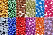 HUGE 120gr ALL 12 COLOR HOTFIX METALLIC RHINESTUDS 4 MM