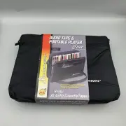 Vintage Music Movers Nylon Cassette Tape & Portable Player Carrying Case NEW