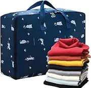Bedding Storage Bags with Zipper,Sheet Containers - Waterproof Foldable Zippered Handbags for Space-Saving Storage Dorm Clothes Blankets Sheets Comforters Bedding