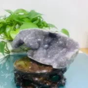 883g Natural Amethyst Geode Mineral Specimen Crystal Quartz Energy Decoration