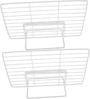 NOLITOY Adjustable Fridge Partition Iron Drawer Organizers for Freezer Refrigerator Side Partition Easy Install