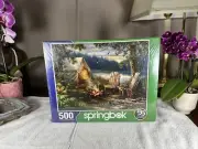 2019 New Sealed 500 PC Puzzle- Evening at the Lake by Springbok, Made in USA