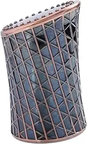 JOINPAYA 1 Piece Relief Design Dice Tower Retro Style Dice Cup for Bar Entertainment High-End Dice Holder in Antique Copper