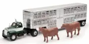 NewRay 1:43 Scale 1953 Mack B-61 Livestock Hauler w/Cattle