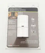Cooper Occupancy Sensor Light Switch # OS306U-W-K White Single & 3-Way NIB