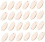 DOITOOL 100pcs Round Wooden Blank Tags Smooth Surface DIY Graffiti Wood Cutouts Versatile Unfinished Craft Labels for Handpainted Projects Natural Wood