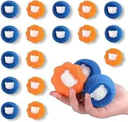Hair Remover for Laundry, 20 Pack Pet Hair Remover Washing Machine, Pet Hair Remover Reusable, Clothes Anti-Winding Adsorption, Dog and Cat Hair Remover Lint Balls (Blue,Orange)