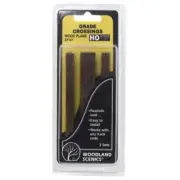 Woodland Scenics C1147 HO Scale Wood Grade Crossing Scenery - New in Packing