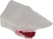 BCOATH 1PC Grey Shark Hand Puppet Soft Plastic Storytelling Doll for Interactive Parent Role Play Imaginative Play and Communication Skills Development