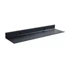 Floating Wall Shelf Black for Kitchen Bathroom Storage Rack Mirror Metal6731