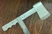 RA AXE TOMAHAWK BLANK BLADE JAPANESE STAINLESS STEEL THROWING AXE VIKING CAMPING