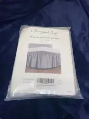 BISCAYNE BAY WRAP AROUND ELASTIC RUFFLE BEDSKIRT ~ 18" DROP ~ TWIN