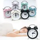 Mini Quartz Bedroom Digital Clock Alarm Clock Home Decoration Twin Bell Loud