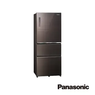 Panasonic500L三門玻璃變頻冰箱棕 NR-C501XGS-T 【全國電子】