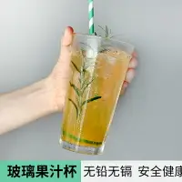 在飛比找樂天市場購物網優惠-八角玻璃杯啤酒杯創意大容量果汁杯飲料杯檸檬水杯子冷飲店玻璃杯