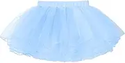 [Miutii] Toddler Girls Tutu Skirts Ballet Dance Skirts for Kids Elastic Waist 4 Layers Mini Skirt Casual