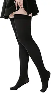 Thigh High 20-30mmHg Compression Stocking, Compression Socks for Women & Men Circulation with Silicone Dot Band,Relieves muscle soreness