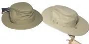 2 Tilley Airflo Brim LTM5 & LTM6 Hat, Olive Khaki 22” Size 7 Hiking Fishing NEW