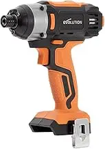 Evolution Power Tools R180IDR-Li Cordless Impact Driver 18v Li-Ion EXT Electric Screwdriver Drill, Variable Speed and LED Light, Compatible with Erbauer Cordless System - Battery Not Included