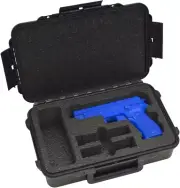 1 Pistol 2 Magazine Hard Case, DORO Gun Case w/ Custom Foam Insert - Waterproof