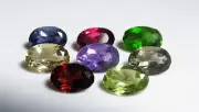 8pc Peridot Chrome Diopside Amethyst Garnet Citrine Iolite Faceted Oval Gem set