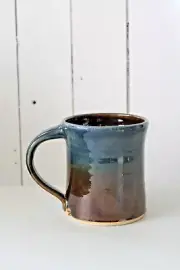 JB Stoneware Studio Art Pottery Mug Handmade 12 oz New