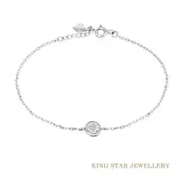 在飛比找ETMall東森購物網優惠-King Star 幸運招財18K金鑽石手鍊