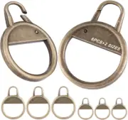 Brass Ring Zipper Pull Replacement Metal Zipper Handle Zipper Pull Fixer Zipp...