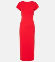 [Polo Ralph Lauren] Polo Ralph Lauren Jersey midi dress AU 18 red