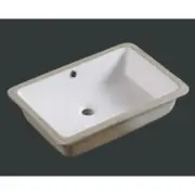 New ECT Global Under Mount Basin Bathroom Ceramic Square Vanity Qubi WB 5038B