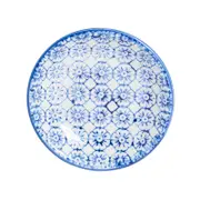 Nicola Spring Hand Printed Sauce Dish - Japanese Style Porcelain Salad Serving Plate - 10cm