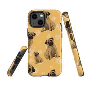 For Apple iPhone 13 mini Case, Armour Back Cover, Pug Dog