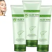 Aloe Vera Exfoliating Cleanser Gel, Aloe Vera Exfoliating Scrub, Aloe Vera Facial Scrub, Organic Aloe Vera Gentle Exfoliating Cleanser for Face and Body